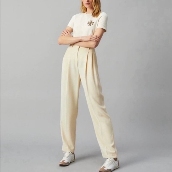 Tory Burch - Tory Sneakers White/New Ivory Suede/Calf Leather NWT - Picture 8 of 8